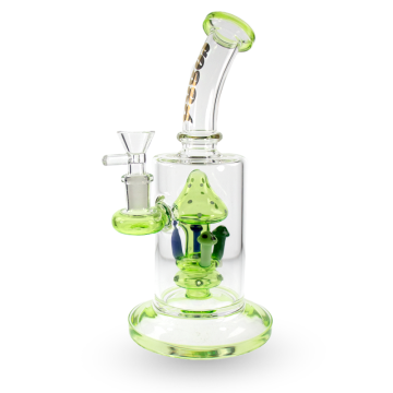 9 IN ALEAF® MUSHROOM PERCOLATOR GLASS WATER PIPE